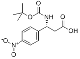 Structure of (R)-3-BOC-AMINO-3-(4-NITROPHENYL)PROPIONIC ACID