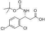Structure of BOC-(R)-3-AMINO-3-(2,4-DICHLORO-PHENYL)-PROPIONIC ACID