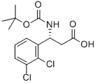 Structure of BOC-(R)-3-AMINO-3-(2,3-DICHLORO-PHENYL)-PROPIONIC ACID