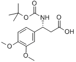 BOC-3,4-二甲氧基-D-B-苯丙氨酸结构式