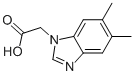 Chemical structure of (5,6-DIMETHYL-1H-BENZIMIDAZOL-1-YL)ACETIC ACID