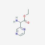 ETHYL 2-AMINO-2-(PYRAZIN-2-YL)ACETATE结构式