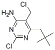 4-Pyrimidinamine, 2-chloro-5-(chloromethyl)-N-(2,2-dimethylpropyl)-结构式