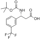 Structure of (R)-BOC-3-(TRIFLUOROMETHYL)-BETA-PHE-OH