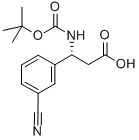 Structure of (R)-BOC-3-CYANO-BETA-PHE-OH