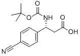 (R)-BOC-4-氰基-Β-PHE-OH结构式