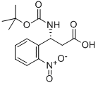 BOC-(R)-3-氨基-3-(2-硝基苯基)-丙酸结构式