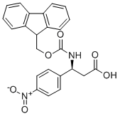 FMOC-(S)-3-氨基-3-(4-硝基苯基)-丙酸结构式