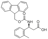 FMOC-(S)-3-氨基-3-(2-甲基苯基)-丙酸结构式