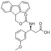 FMOC-(S)-3-氨基-3-(3-甲氧基苯基)-丙酸结构式