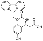 FMOC-(S)-3-氨基-3-(3-羟基苯基)-丙酸 的化学结构式