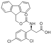 FMOC-(S)-3-氨基-3-(2,4-二氯苯基)-丙酸结构式