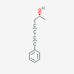 Structure of 4,6-Heptadiyn-2-ol, 7-phenyl-, (2R)-