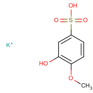 Structure of Benzenesulfonic acid, 3-hydroxy-4-methoxy-, monopotassium salt