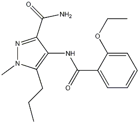 Structure of 4-[(2-Ethoxybenzoyl)amino]-1-methyl-5-propyl-1H-pyrazole-3-carboxamide