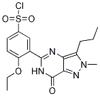 Structure of Benzenesulfonyl chloride,3-(4,7-dihydro-2-methyl-7-oxo-3-propyl-2H-pyrazolo[4,3-d]pyrimidin-5-yl)-4-ethoxy-