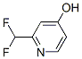 PYRIDIN-4-OL,2-(DIFLUOROMETHYL)-结构式