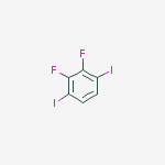 Benzene, 2,3-difluoro-1,4-diiodo-结构式