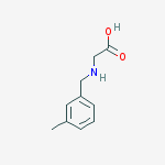 (3-METHYL-BENZYLAMINO)-ACETIC ACID结构式