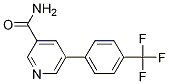 3-Pyridinecarboxamide, 5-[4-(trifluoromethyl)phenyl]-结构式