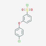 Structure of 3-(4-chlorophenoxy)benzenesulfonyl Chloride