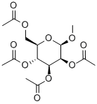 Methyl 2-O,3-O,4-O,6-O-tetraacetyl-β-D-mannopyranoside结构式