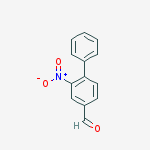 Structure of [1,1'-Biphenyl]-4-carboxaldehyde, 2-nitro-