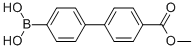 Structure of 4-BORONIC ACID-BIPHENYL-4-CARBOXYLIC ACID METHYL ESTER