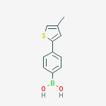 Structure of 4-(4-Methylthiophenyl)phenylboronic acid