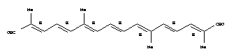 Structure of (2E,4E,6E,8E,10E,12E,14E)-2,6,11,15-Tetramethyl-2,4,6,8,10,12,14-hexadecaheptenedial