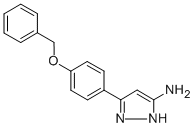 5-(4-BENZYLOXY-PHENYL)-2H-PYRAZOL-3-YLAMINE结构式
