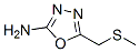 Structure of 5-[(methylthio)methyl]-1,3,4-oxadiazol-2-amine