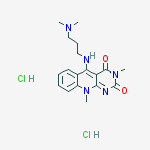 Structure of Pyrimido[4,5-b]quinoline-2,4(3H,10H)-dione,5-[[3-(dimethylamino)propyl]amino]-3,10-dimethyl-