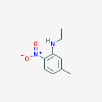Structure of Benzenamine, N-ethyl-5-methyl-2-nitro-