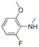 Structure of BENZENAMINE, 2-FLUORO-6-METHOXY-N-METHYL-