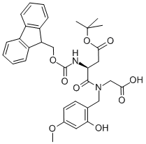 Structure of FMOC-ASP(OTBU)-(HMB)GLY-OH