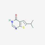 Structure of 6-Isopropyl-3H-thieno[2,3-d]pyrimidin-4-one