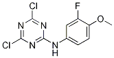 Structure of 1,3,5-Triazin-2-aMine, 4,6-dichloro-N-(3-fluoro-4-Methoxyphenyl)-