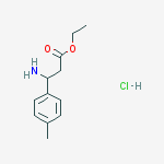 ethyl (R)-3-Amino-3-(4-methyl-phenyl)-propionate结构式