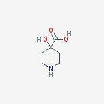 4-Hydroxypiperidine-4-carboxylic acid结构式