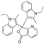 3,3-Bis(1-ethyl-2-methyl-1H-indol-3-yl)-4-azaphthalide结构式