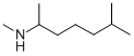Structure of N,1,5-trimethylhexylamine