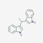 Chemical structure of 3,3'-Ethylidenebis-1H-indole