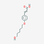 Structure of 2-Propenoic acid, 3-[4-[(6-hydroxyhexyl)oxy]phenyl]-, (2E)-