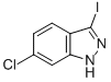 6-氯-3-碘-1H-吲唑结构式