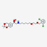 Structure of (1R)-2-[[6-[2-[(2,6-Dichlorobenzyl)oxy]ethoxy]hexyl]aMino]-1-(2,2-diMethyl-4H-1,3-benzodioxin-6-yl)ethanol