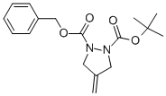 Structure of 1-Boc-2-cbz-4-methylene-pyrazolidine