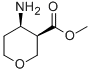 (3R,4R)-4-Aminotetrahydropyran-3-carboxylic acid methyl ester结构式