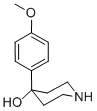 4-(4-甲氧基苯基)-4-羟基哌啶结构式