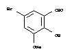 5-溴-2-羟基-3-甲氧基苯甲醛结构式